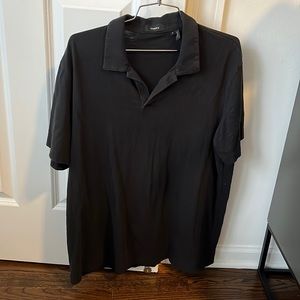 Mens black theory polo